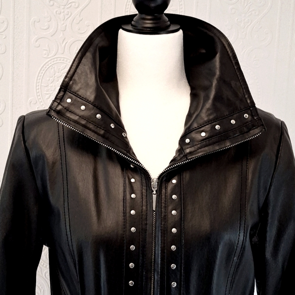 Black Studded Women's Jacket